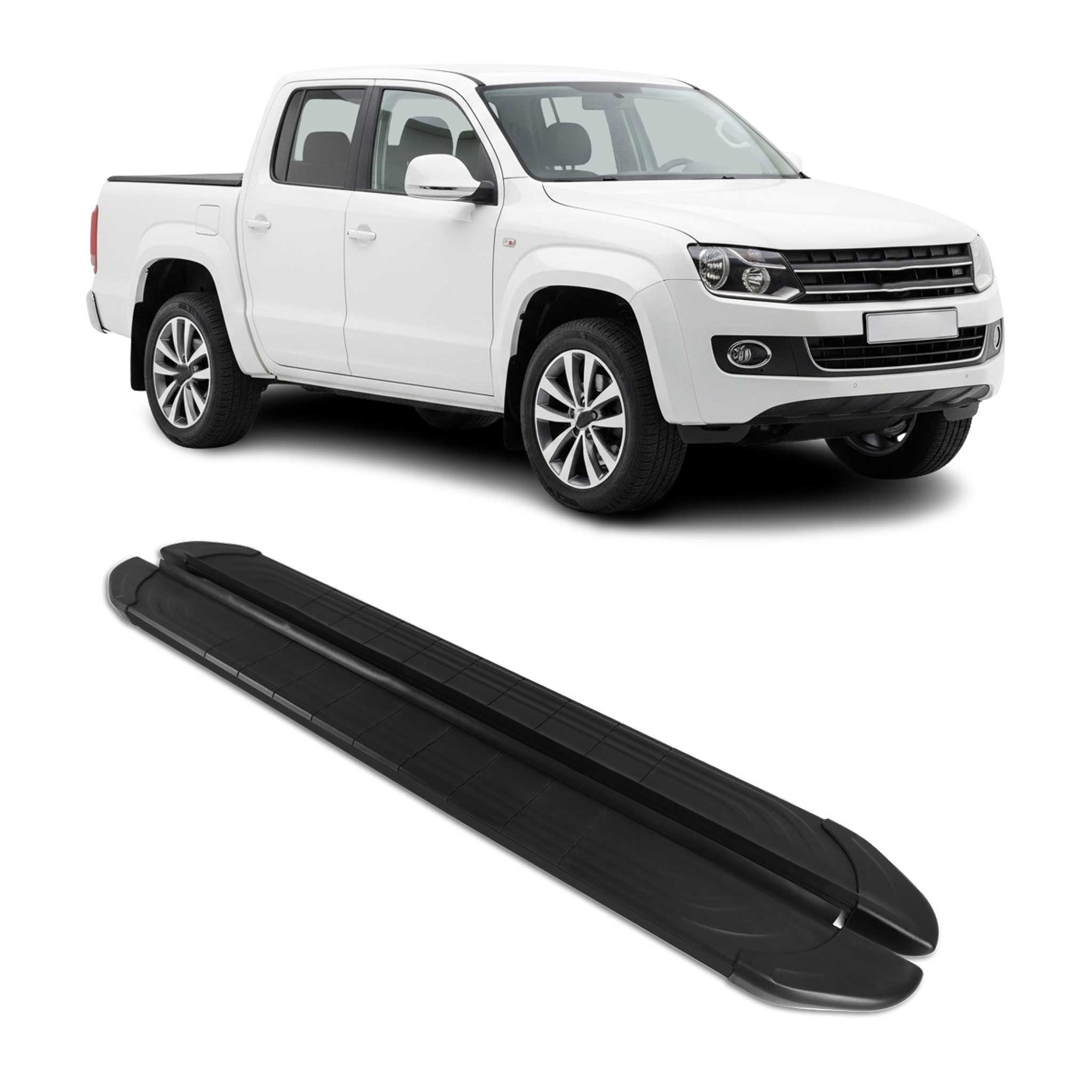 2010-2020 VW Amarok Running Boards Side Steps Black