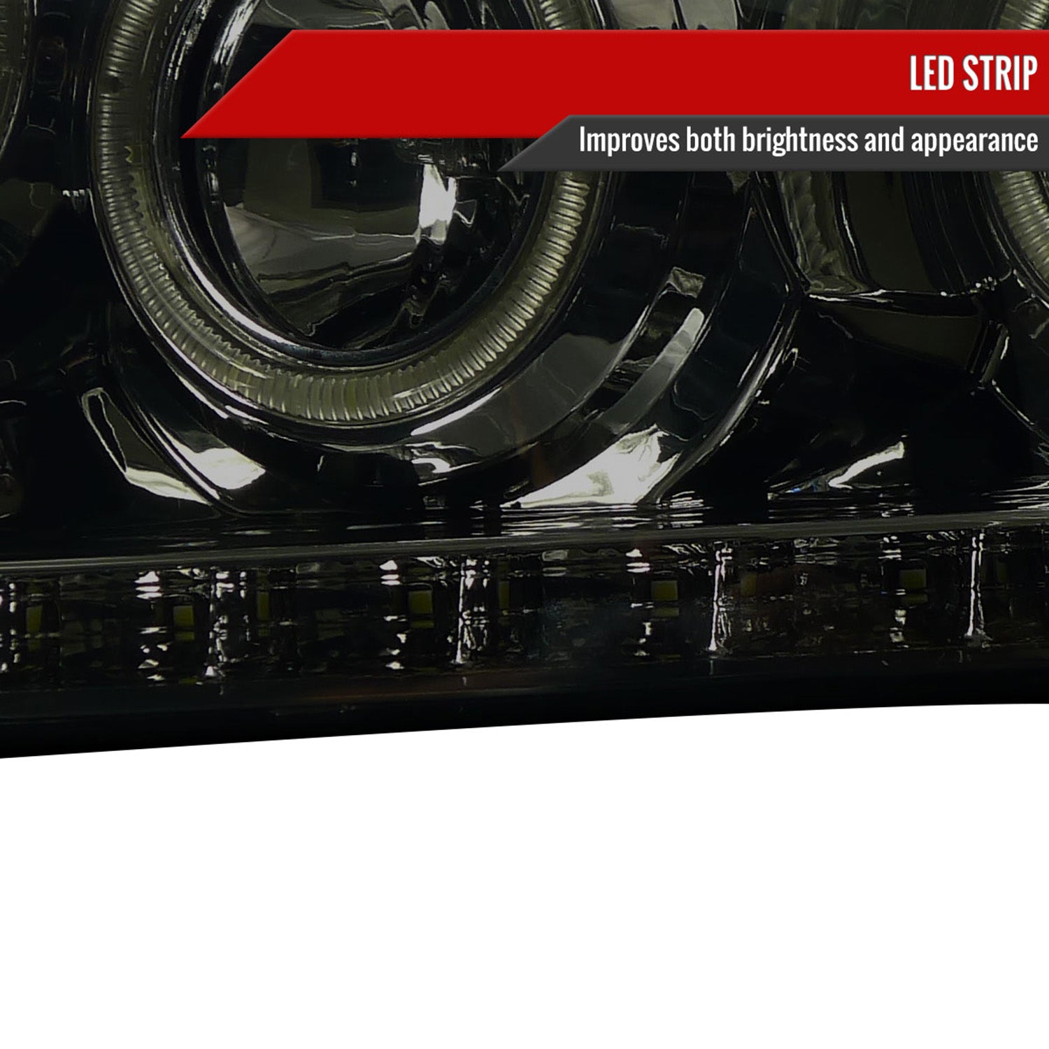 2004-2008 Ford F-150/ 06-2008 Lincoln Mark LT Dual Halo Headlights LED Light