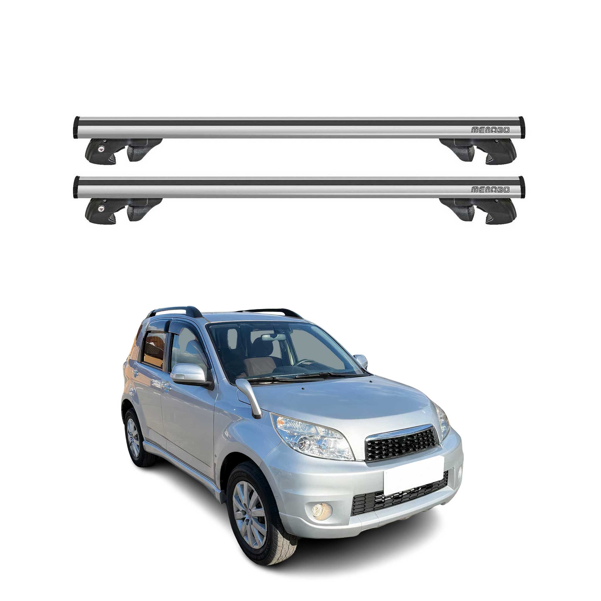 2006-2017 Toyota Rush Roof Rack Cross Bars Silver