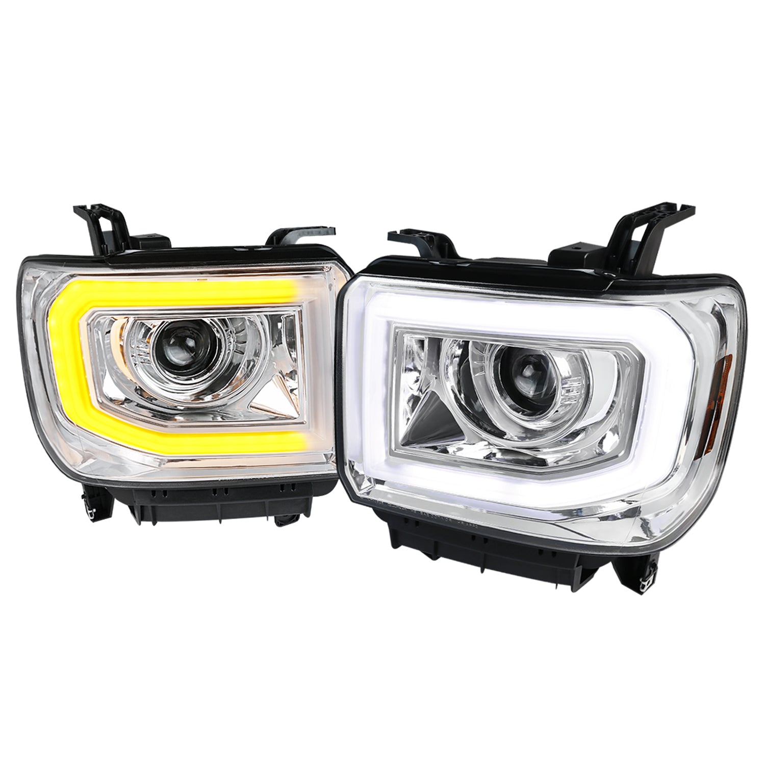 2014-2019 GMC Sierra 1500/2500HD/3500HD LED Bar Headlight LED Signal Chrome