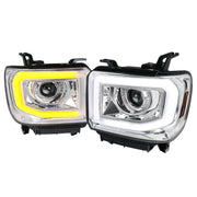 2014-2019 GMC Sierra 1500/2500HD/3500HD LED Bar Headlight LED Signal Chrome