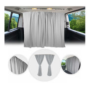 79" x 71" Van Cab Divider Cabin Curtain Campervan Kit Grey