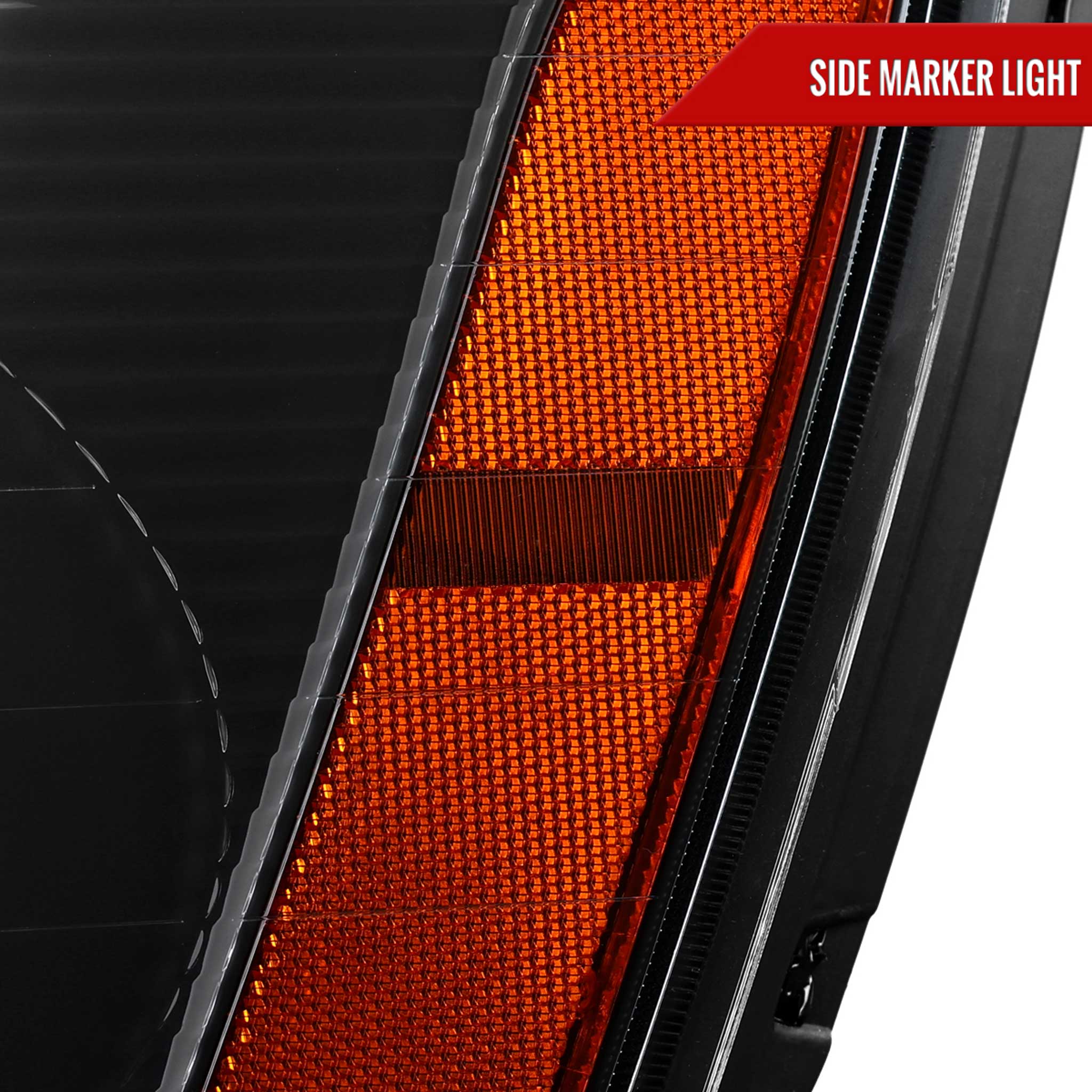 For Chevrolet Equinox 2005-2009 Headlights Switchback LED Bar Turn Signal Matte Black Housing Clear Lens