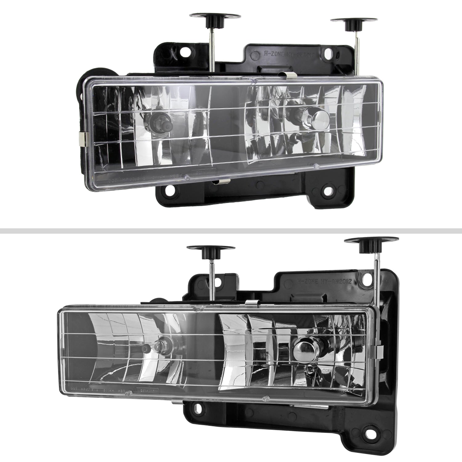 1988-1998 Chevy C/K C10/Tahoe/Sierra/Yukon/Suburban Crystal Headlights Black