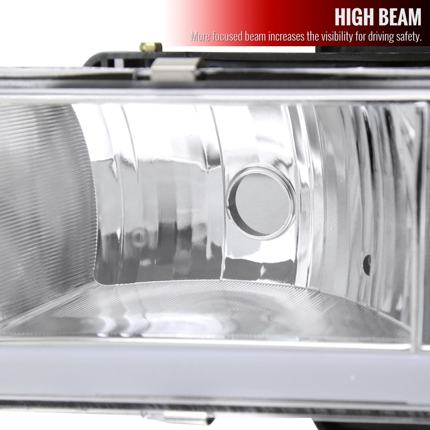 1988-1993 Chevy C10 C/K Sierra Tahoe LED Tube Factory Headlights Chrome