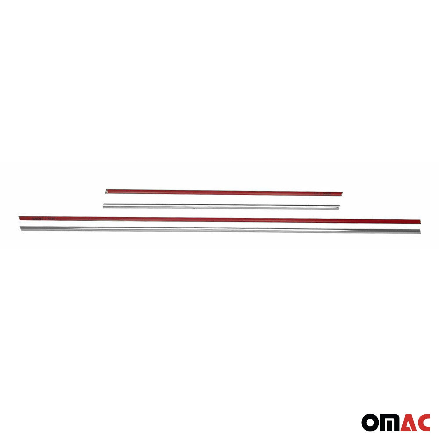 2002-2005 VW Passat B5.5 Window Molding Trim Streamer Stainless Steel Silver 4 Pcs