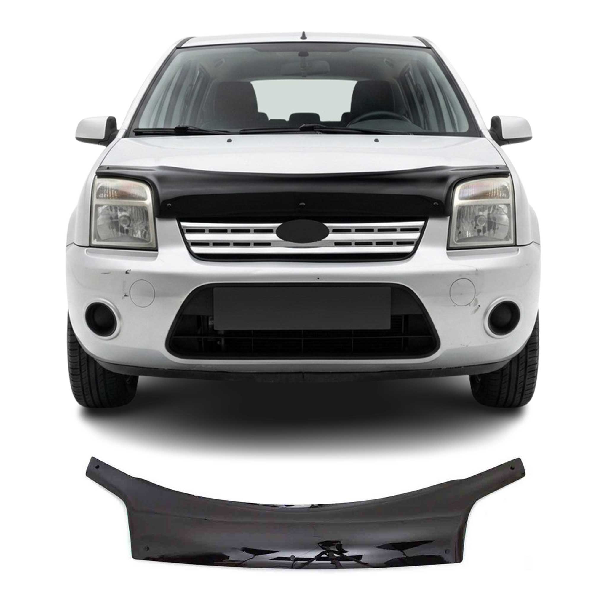 2010-2013 Ford Transit Connect Front Bug Shield Hood Deflector 1 Pc Smoke