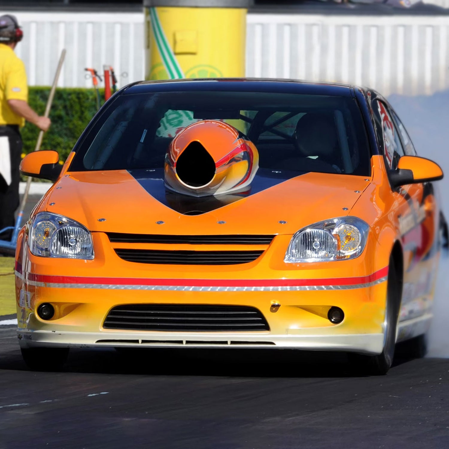 2005-2010 Chevy Cobalt Pontiac Pursuit/G5 Crystal Headlights Amber Reflector