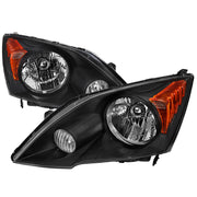 2007-2011 Honda CR-V Factory Style Headlights Matte Black Housing/Clear Lens