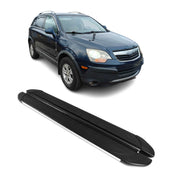 2008-2010 Saturn Vue Running Boards Side Steps Silver & Black
