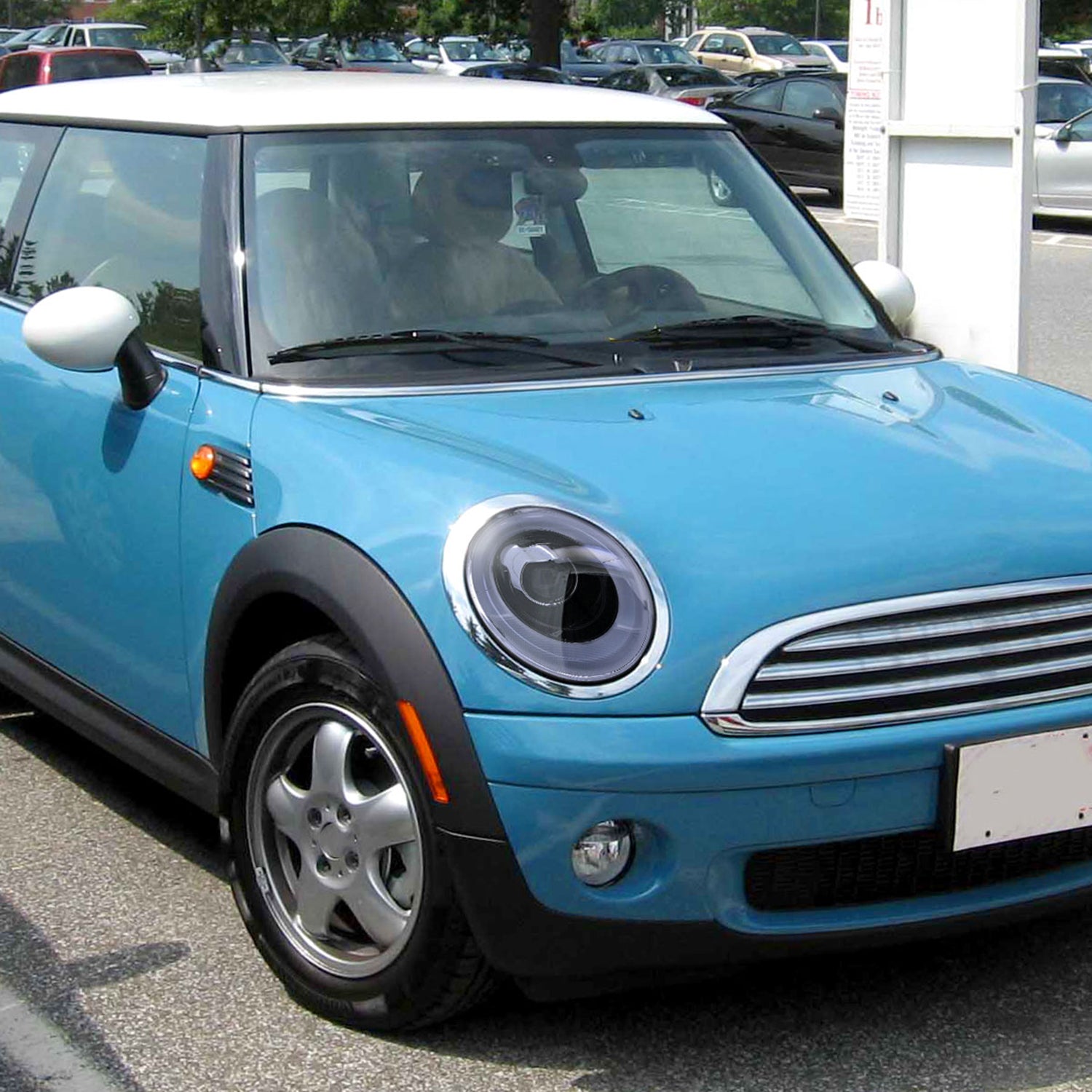 2007-2015 Mini Cooper R55 R56 R57 R58 R59 Headlights LED Signal Lights Black