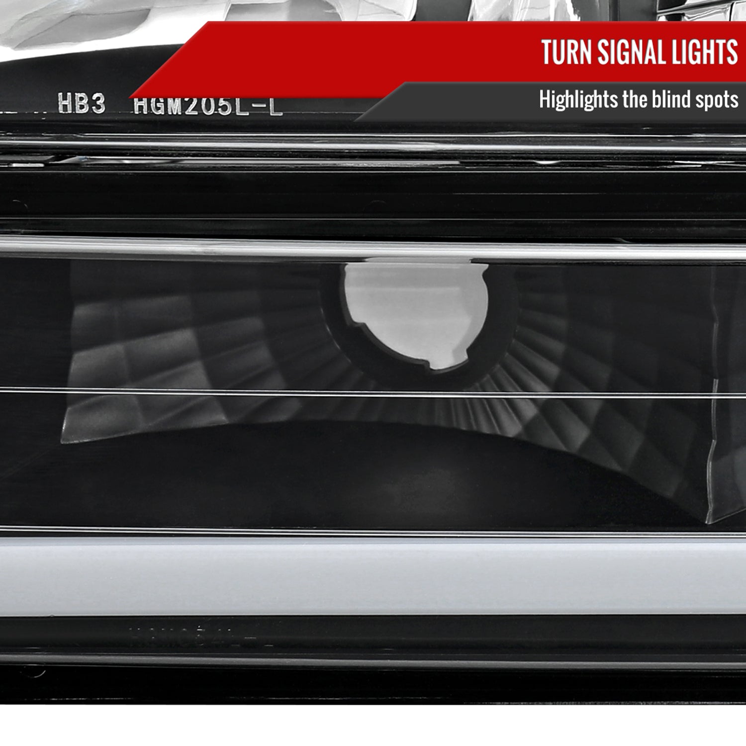 1994-1998 GMC C10 / C/K / Suburban Sierra Yukon Headlights LED Lights Black