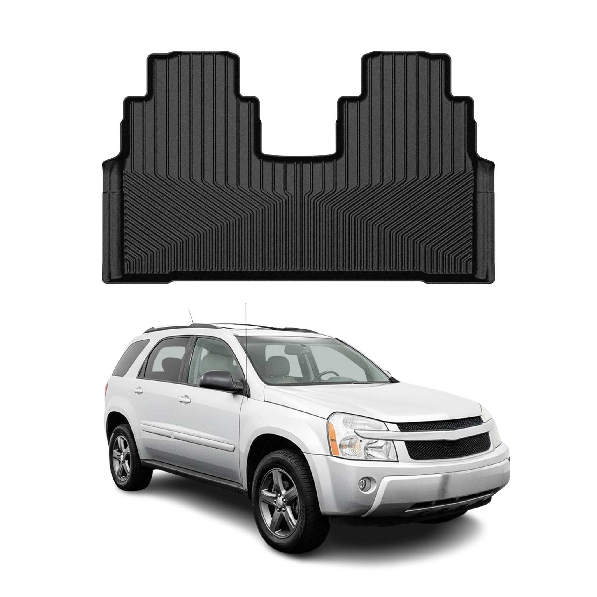 2005-2009 Chevrolet Equinox Premium Floor Mats Liners Second Row Rear Black