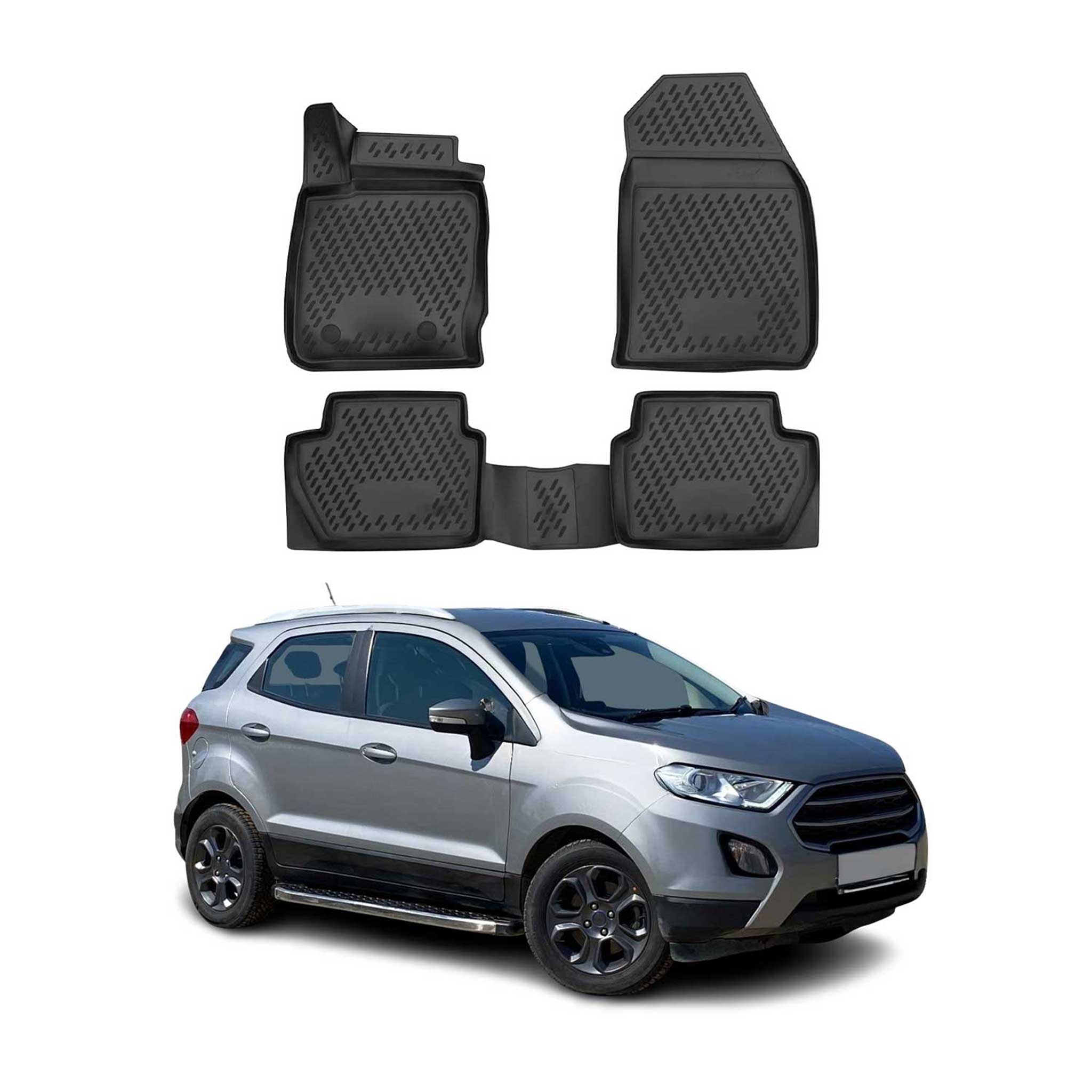 2018-2022 Ford EcoSport Floor Mats Liners Full Set All Weather Black