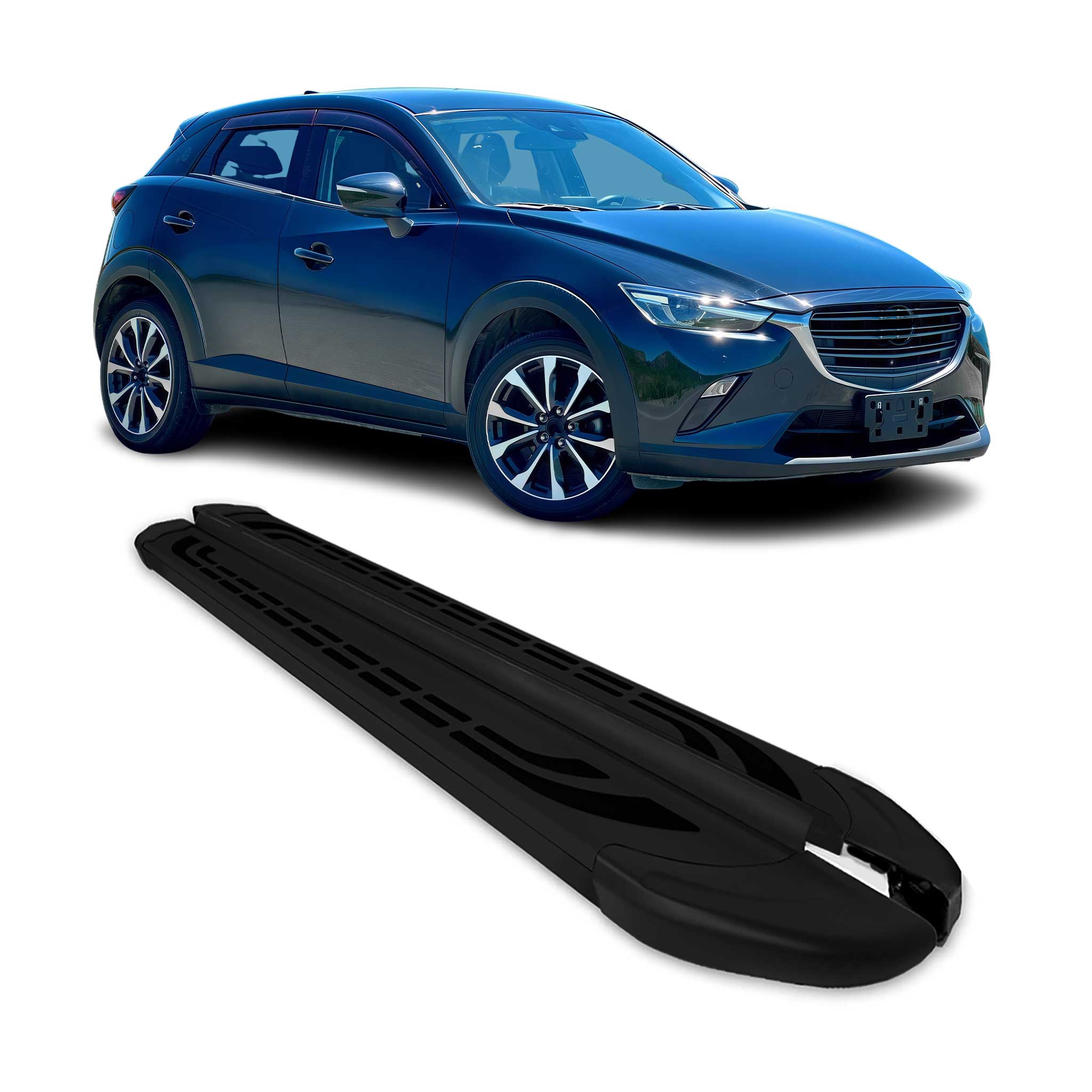 2016-2021 Mazda CX-3 Running Boards Side Steps Black