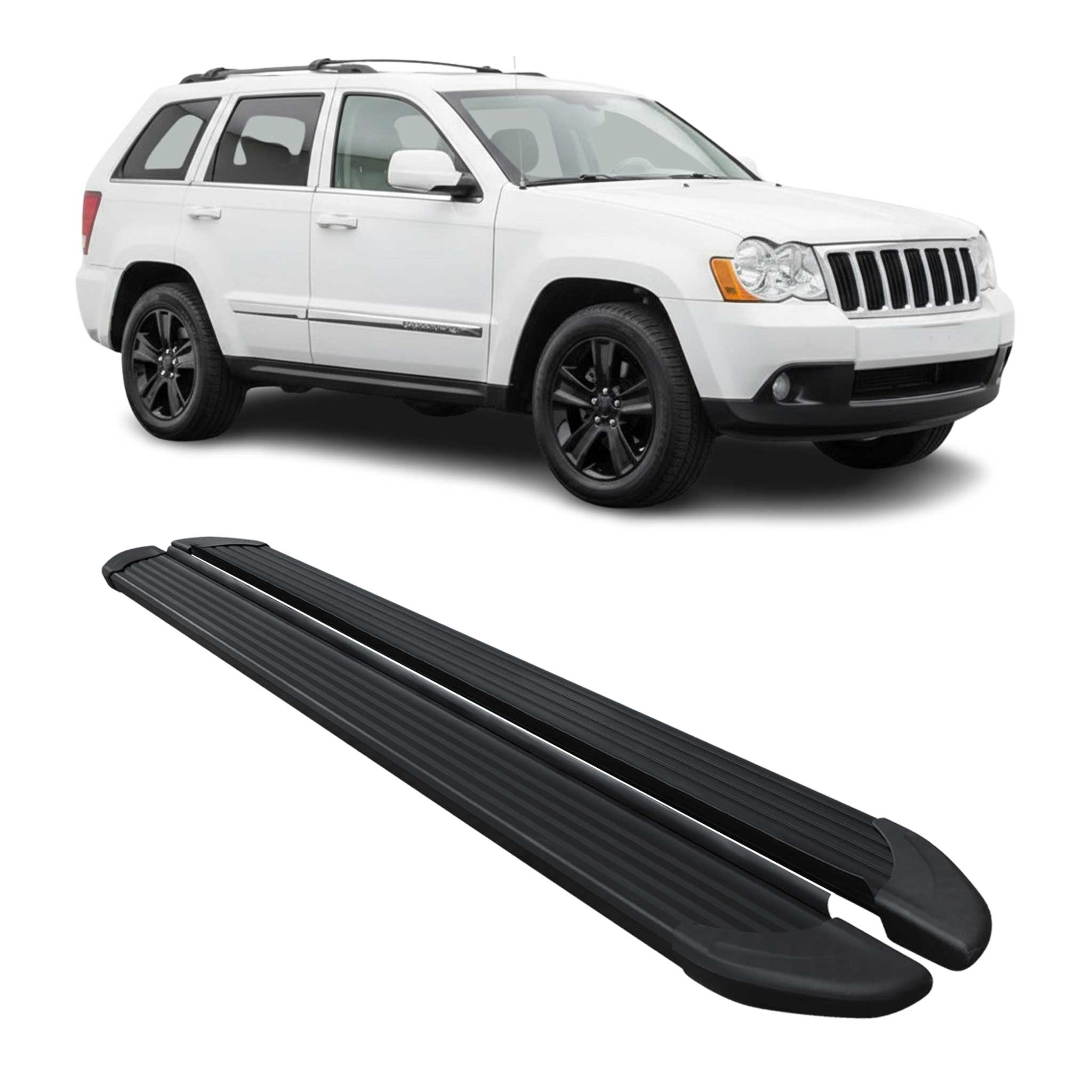 2005-2010 Jeep Grand Cherokee Running Boards Side Steps Black