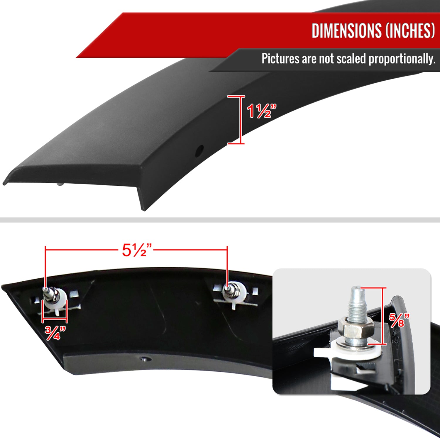 2004-2008 Ford F-150/ 07-2008 Lincoln Mark LT Factory OE Style Fender Flares