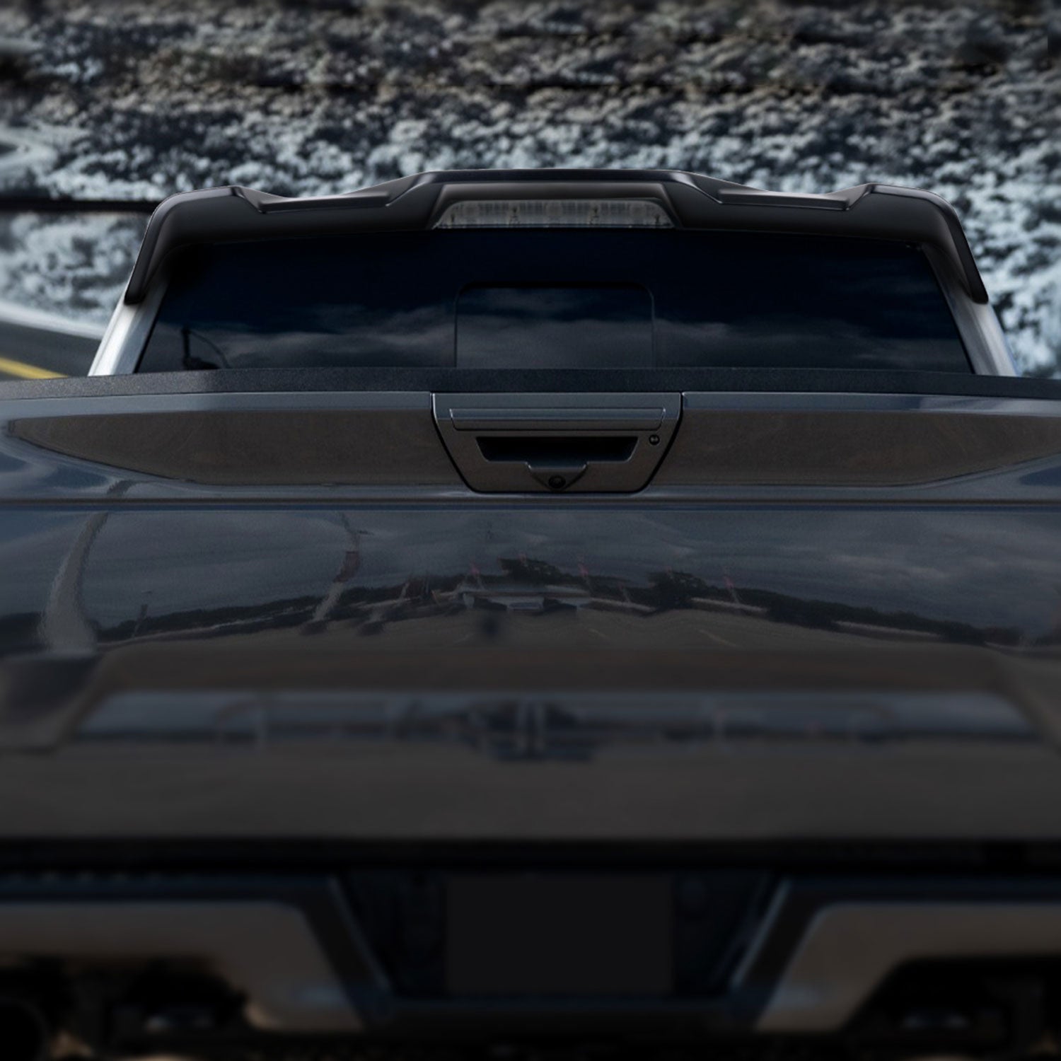 2015-2020 Ford F-150 1PC Rear Roof Matte Black Truck Spoiler Wing