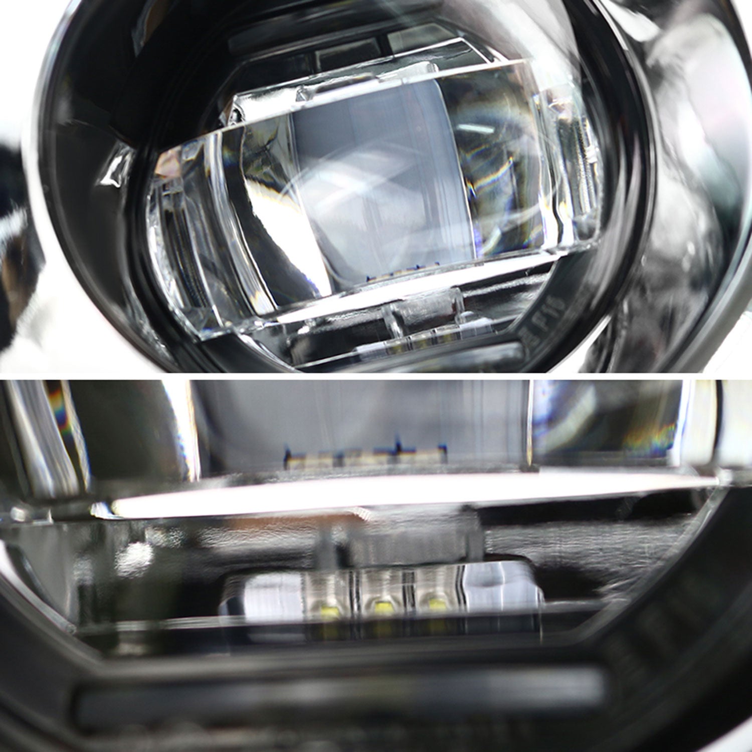 2013-2016 Nissan Pathfinder 6500K LED Projector Bumper Fog Lights Kit Chrome