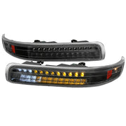 1999-2002 Chevy Silverado/ 00-2006 Tahoe Suburban LED Bumper Lights Matt Black