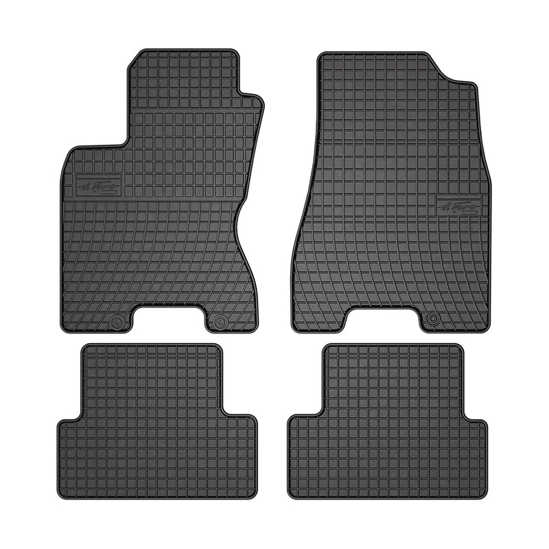 2008-2013 Nissan Rogue Floor Mats Liners Full Set All Weather Rubber Black