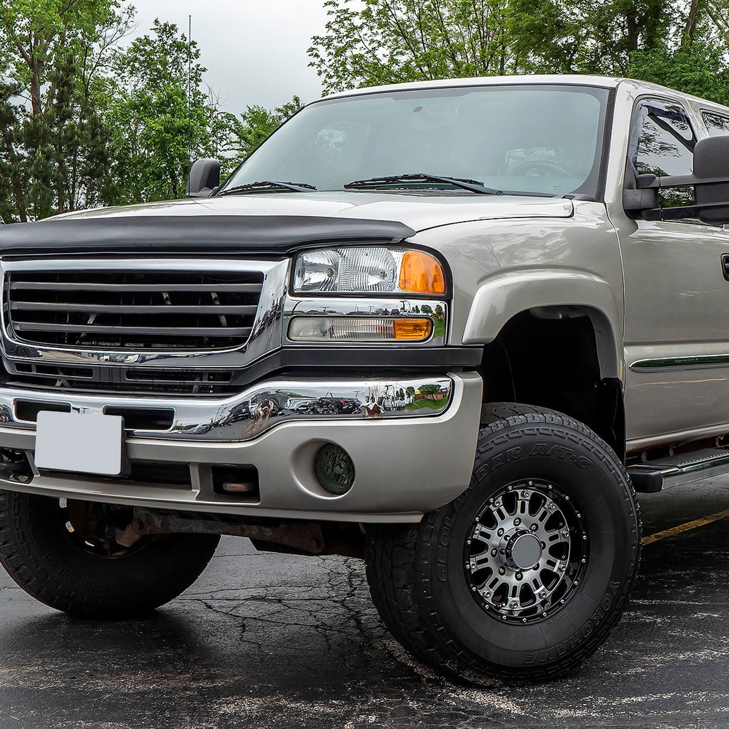 2003-2006 GMC Sierra / 2007 Sierra Classic H10 Fog Lights Kit Chrome/Smoke