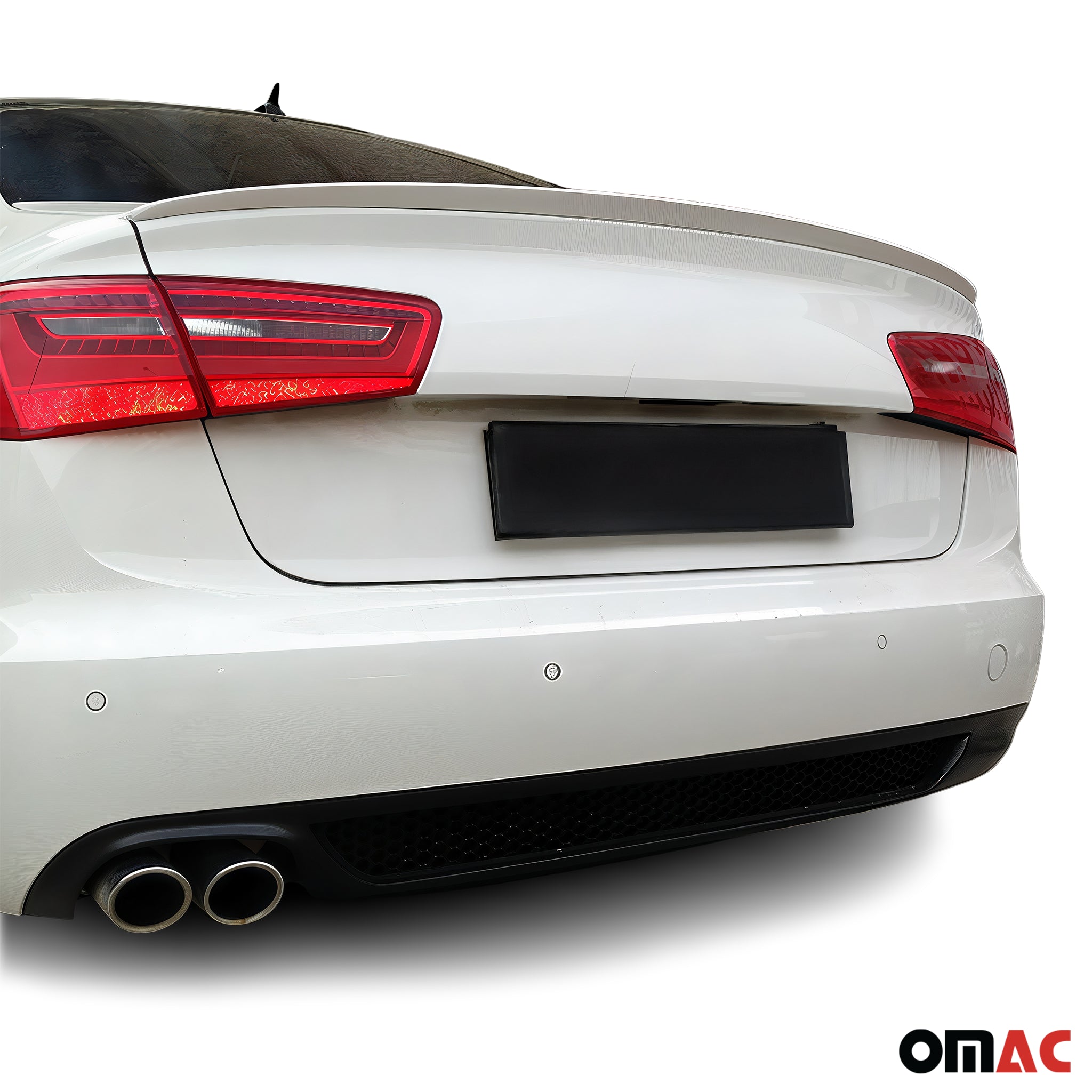2012-2018 Audi A6 S6 Sedan Rear Trunk Spoiler Wing White 1 Pc