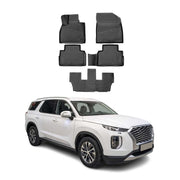 2020-2025 Hyundai Palisade Floor Mats Liners Full Set All Weather 8 Seats
