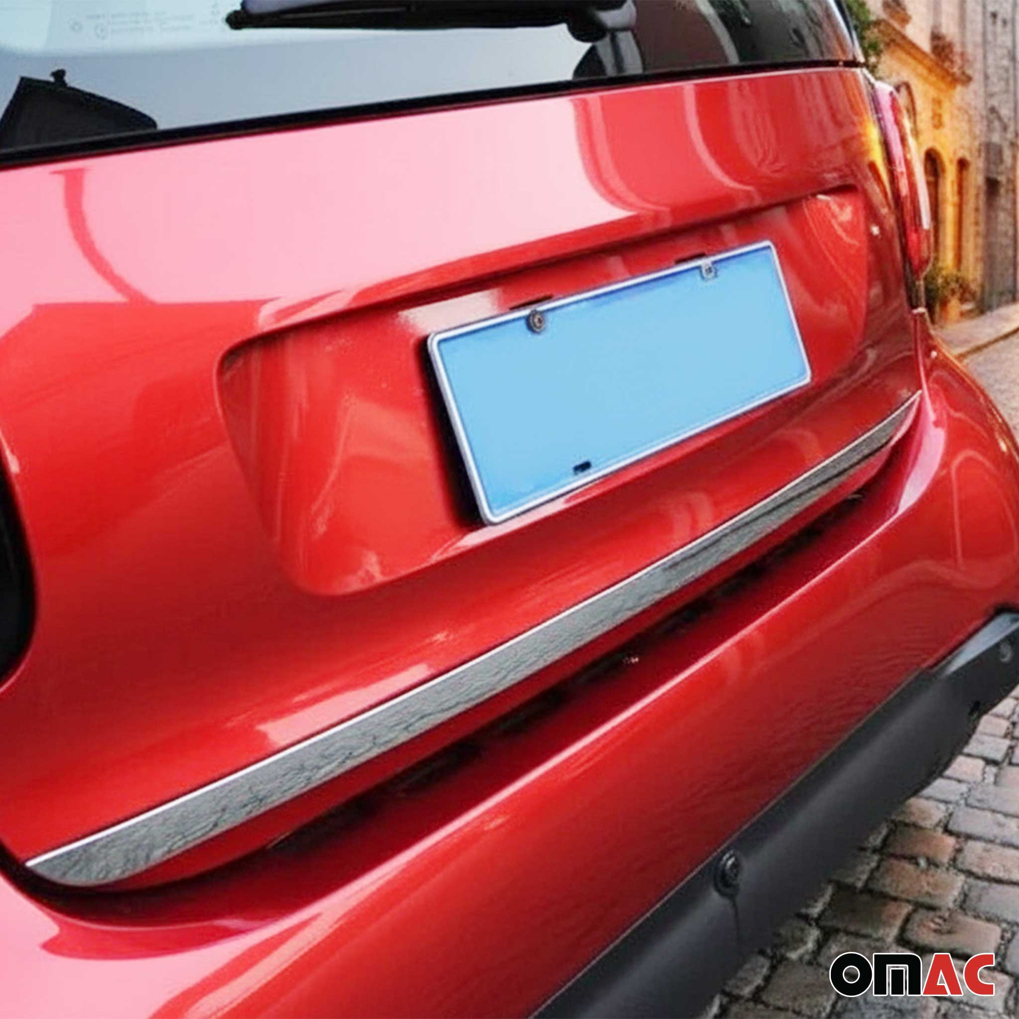 2007-2015 Smart ForTwo Rear Trunk Molding Trim Stainless Steel Silver