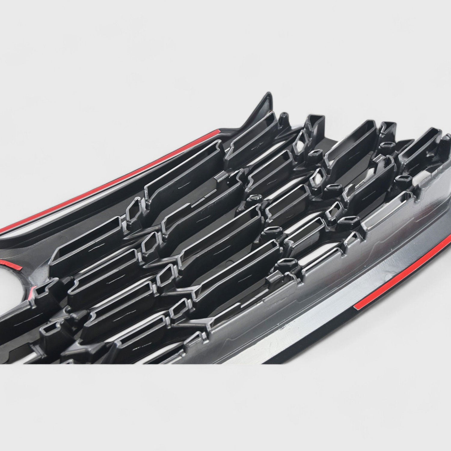 2020-2024 Toyota Highlander Grille Overlay Gloss Black 1Pcs ABS Plastic