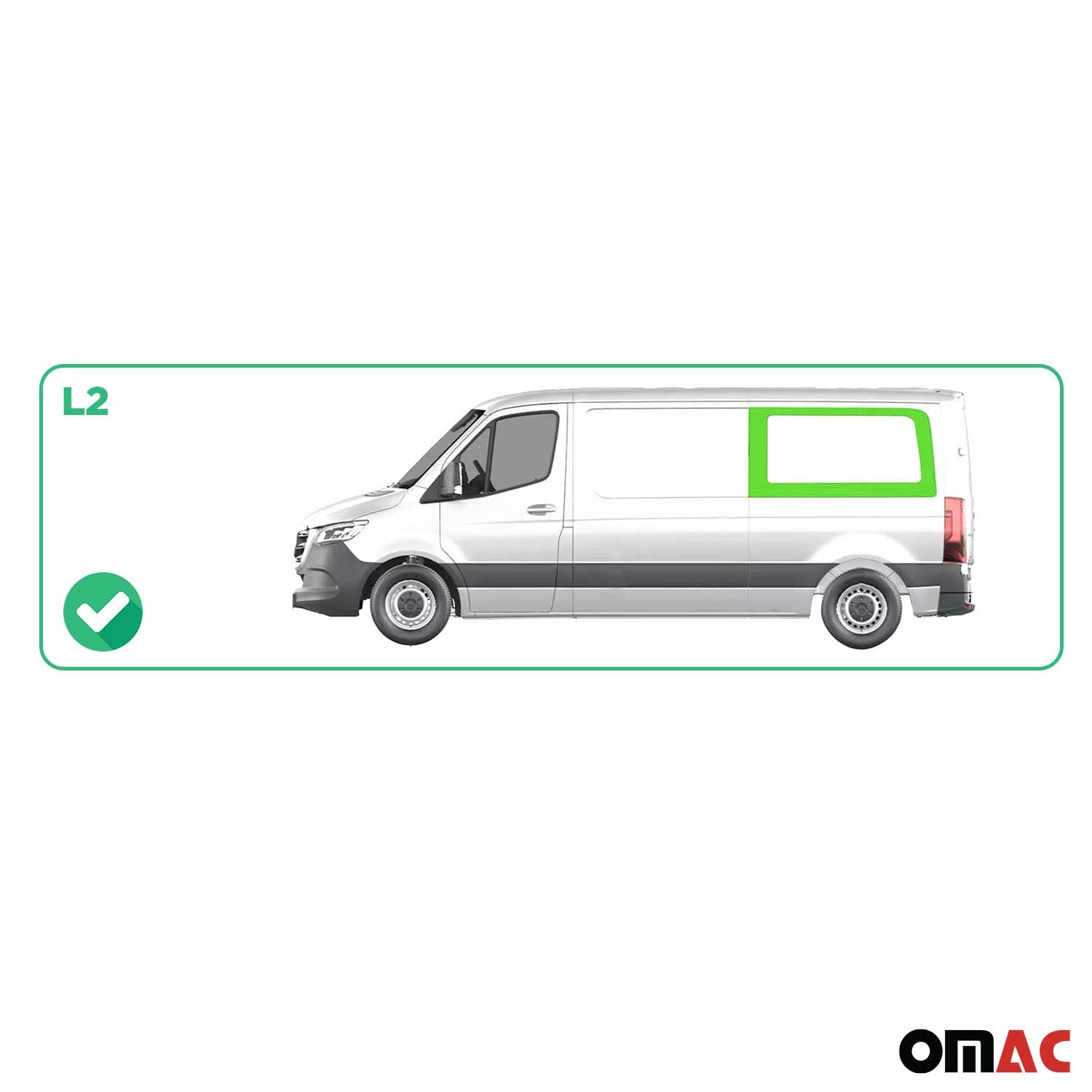 2010-2018 Mercedes Sprinter W906 Window Glass Rear Left Side L2