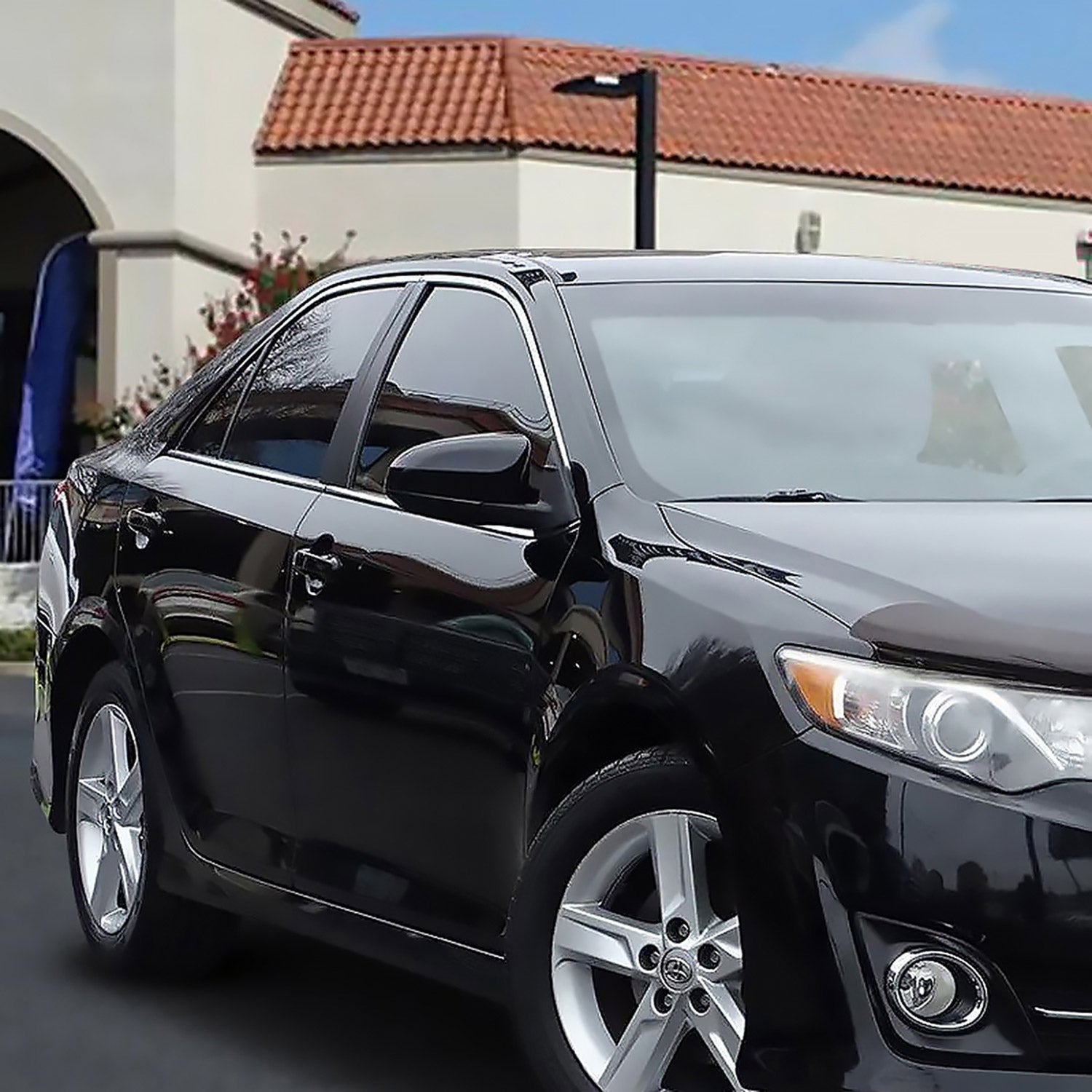 2012-2014 Toyota Camry Glossy Black 3Pin Adjustable Side Mirror Passenger Side