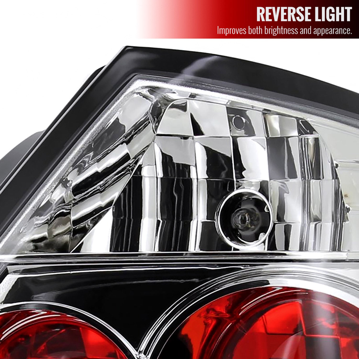 2004-2010 Scion tC Tail Lights Chrome Housing/Clear Lens