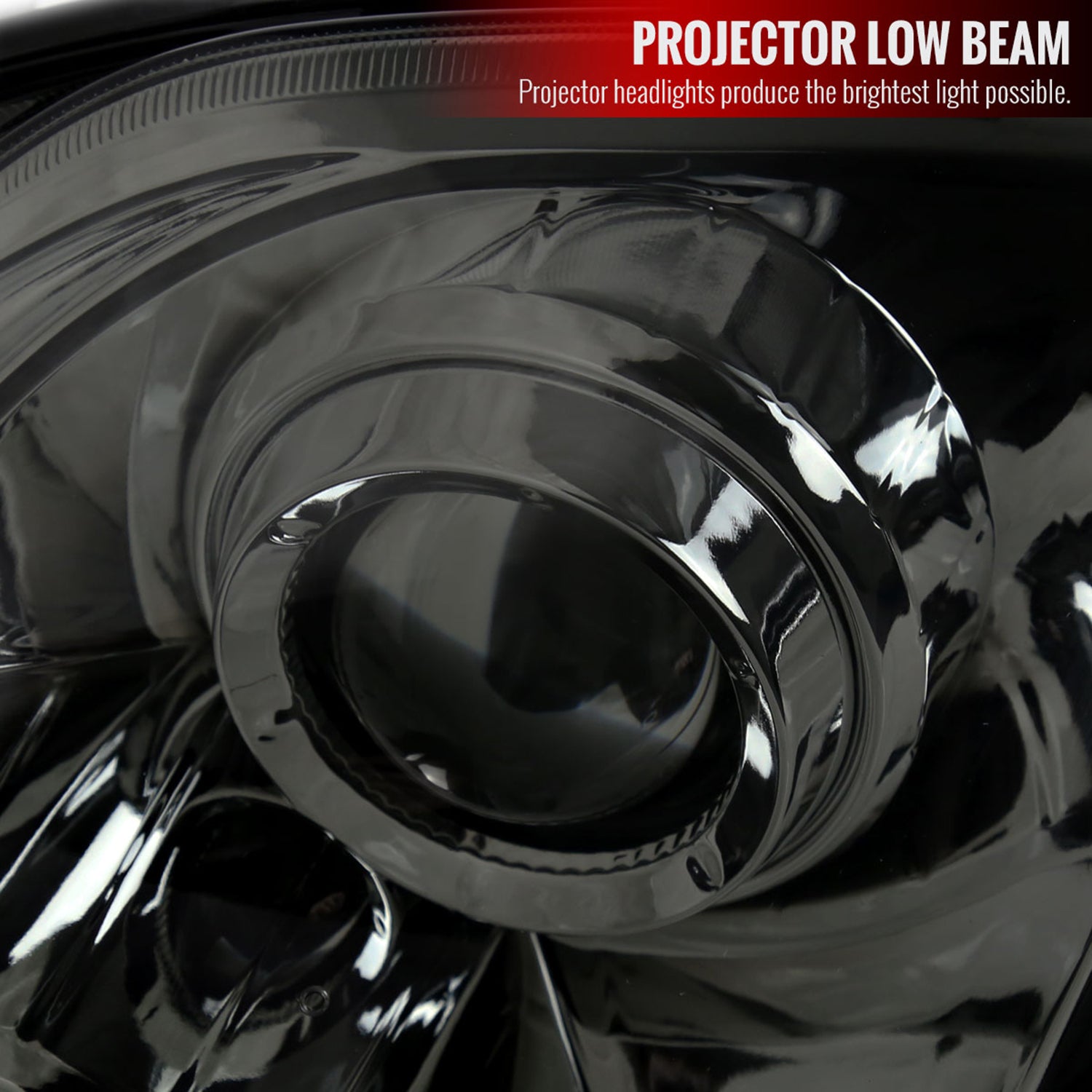 1997-2001 Honda Prelude Projector Headlights SMD LED Light Strip Chrome/Smoke