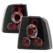 1998-2001 VW Passat Sedan Tail Lights Matte Black Housing/Clear Lens