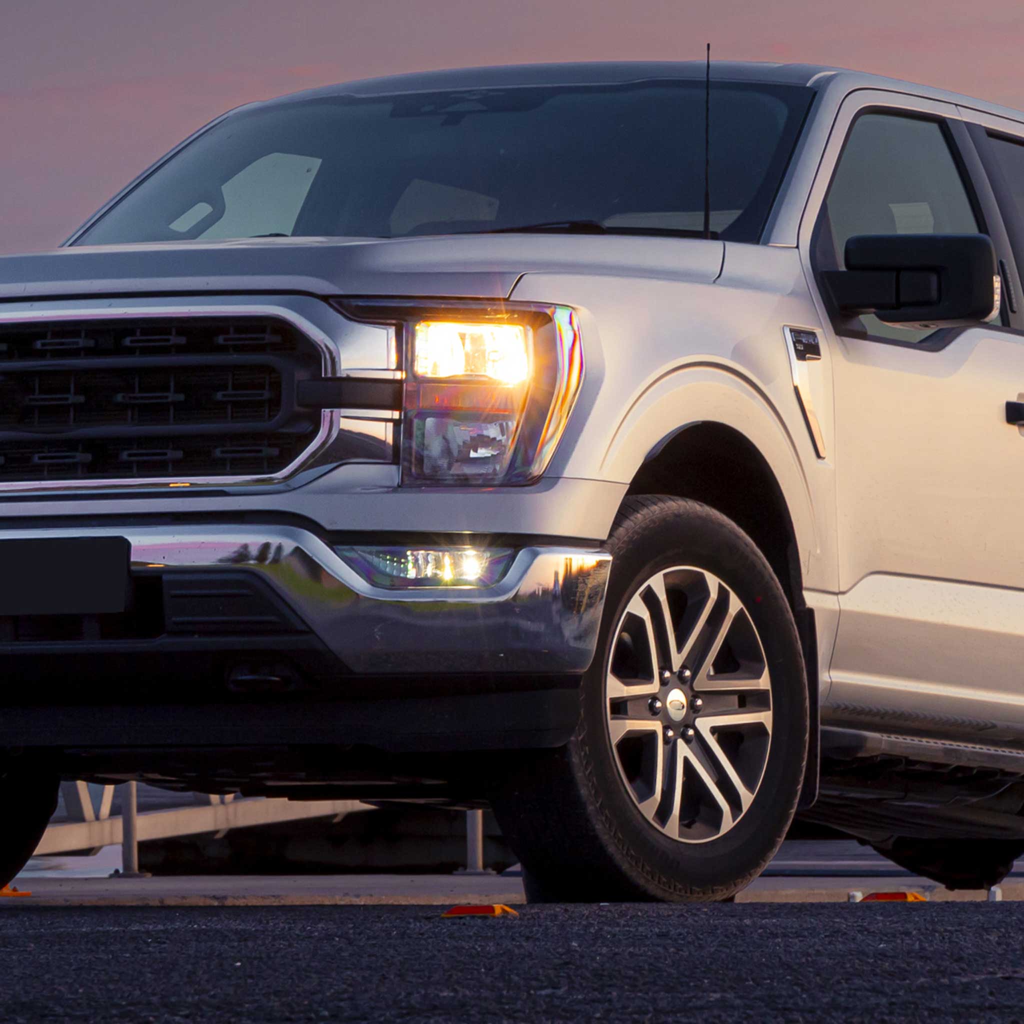 For Ford F-150 2021-2023 Factory Style Headlight Matte Black Housing Clear Lens Driver Side Only