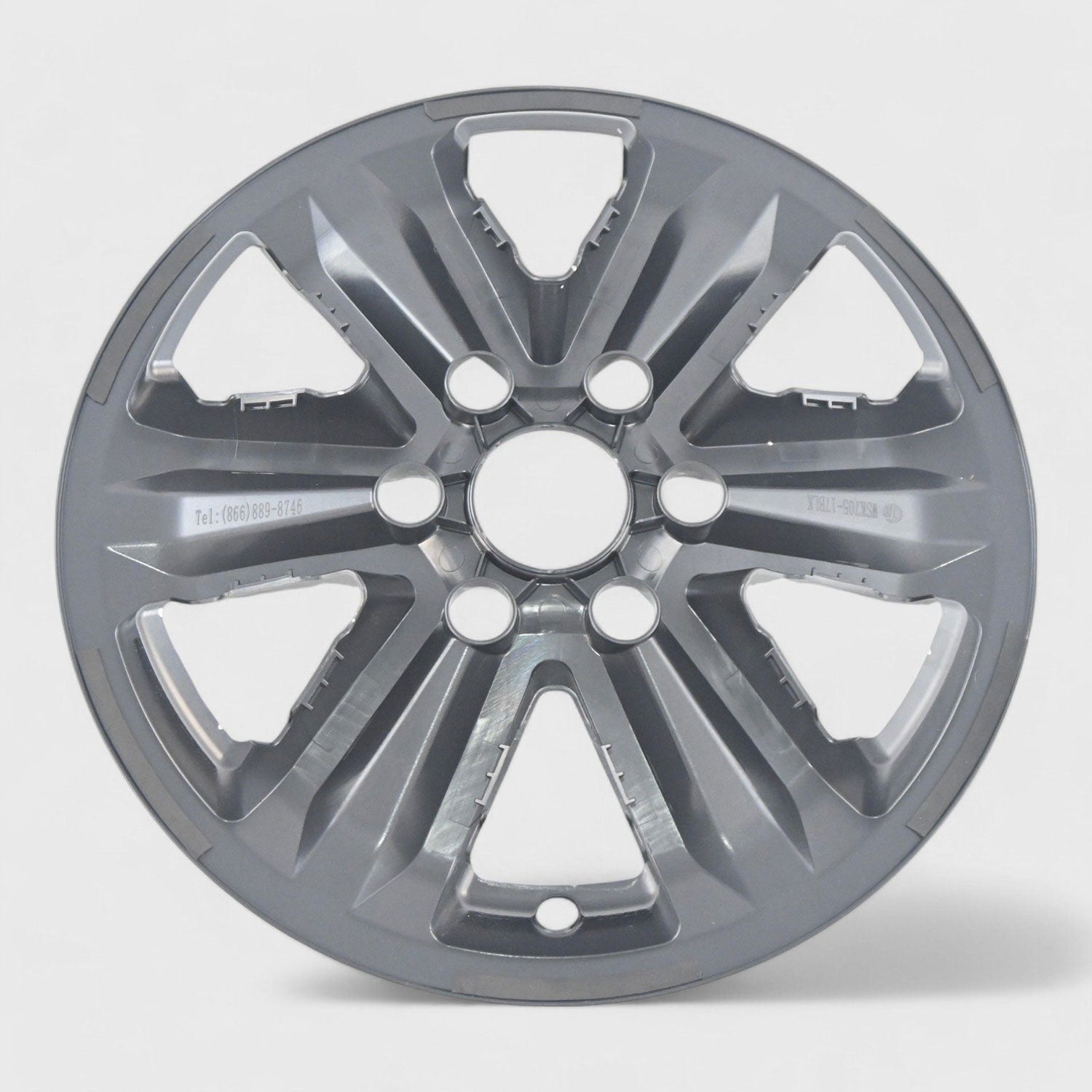 2015-2020 Ford F-150 Wheel Cover Hubcaps Set 17" Gloss Black 8Pcs ABS Plastic