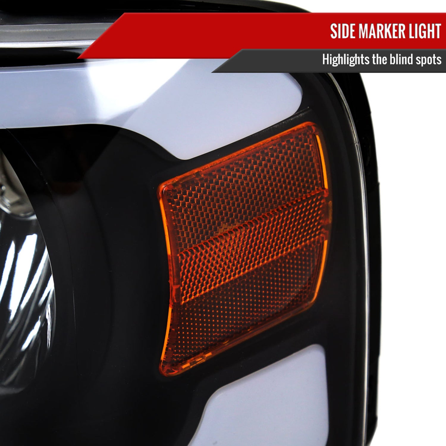 2004-2008 Ford F-150/ 2006-2008 Lincoln Mark LT LED Factory Headlights Black