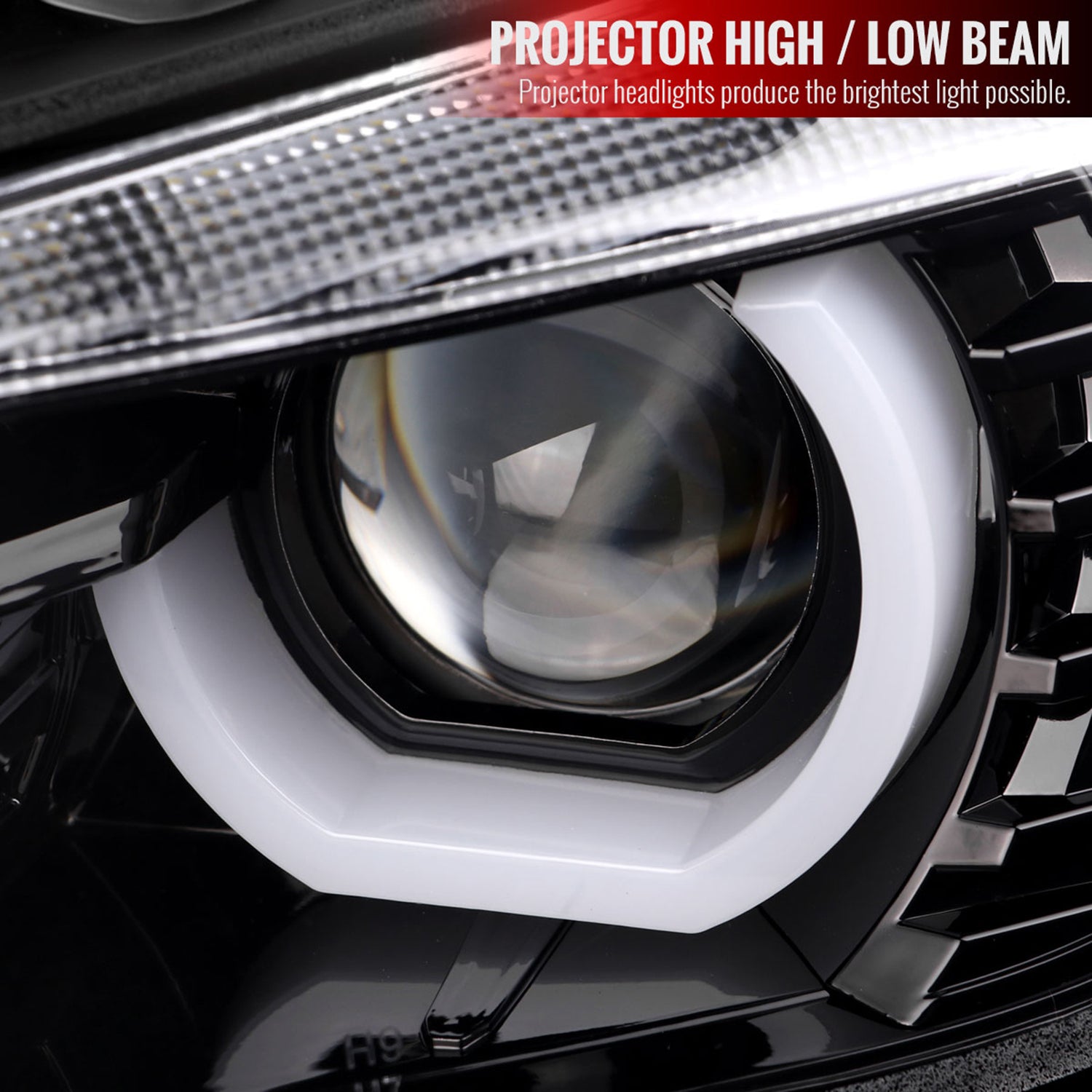 2012-2015 BMW F30 3 Series Sedan Dual LED Headlights LED Signal Jet Black