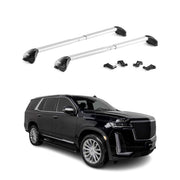 2021-2025 Cadillac Escalade / ESV Roof Rack Cross Bars Black Carrier 2 Pcs