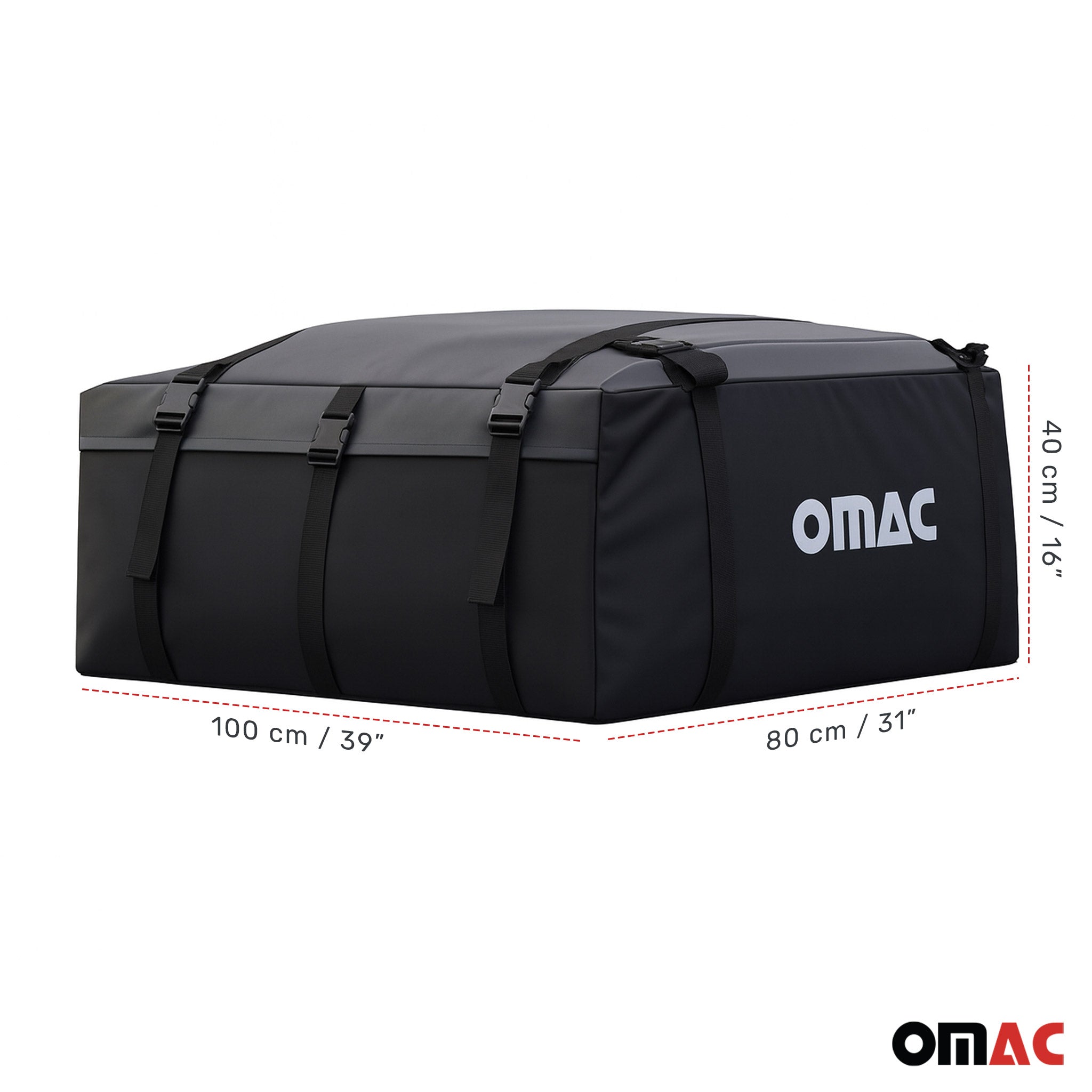 Roof Cargo Bag 17.6 Cubic Feet Black