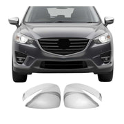 2017-2025 Mazda CX-5 Side Mirror Cover Caps Chrome Silver 2 Pcs