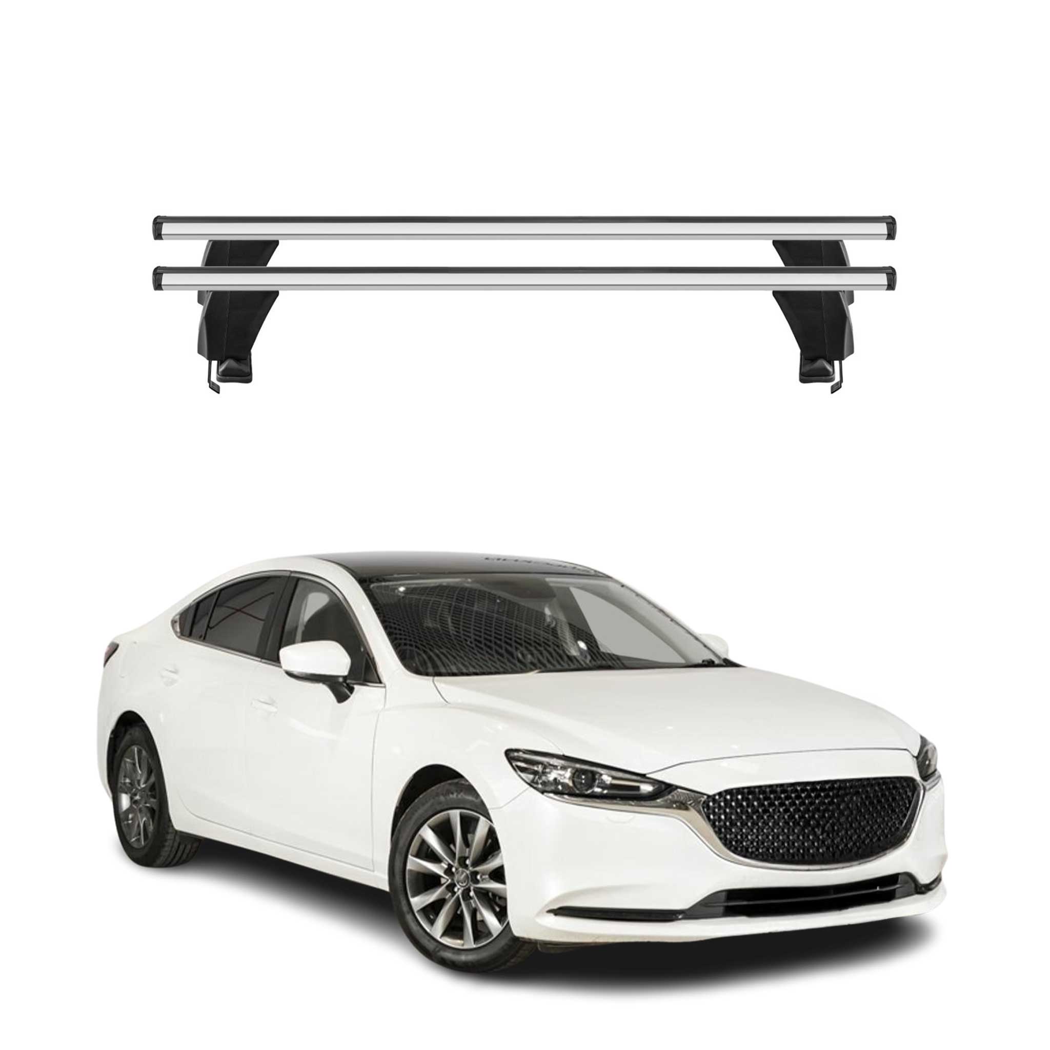 2018-2021 Mazda 6 Roof Rack Cross Bars Silver