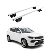 Roof Racks Luggage Carrier Cross Bars Iron for Jeep Compass 3.gen 2026-2027 Gray