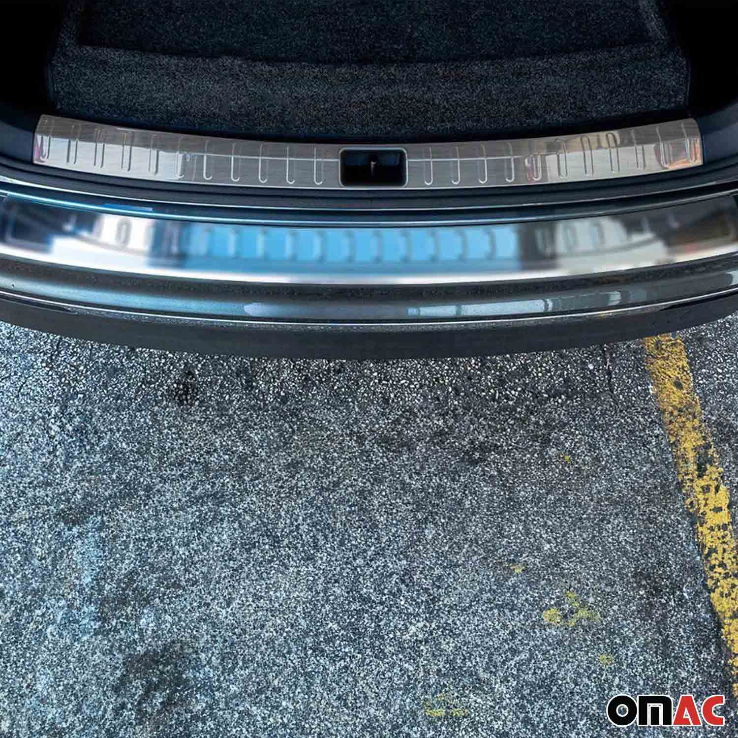2018-2024 VW Tiguan Trunk Sill Cover Bumper Guard Protector Stainless Steel Brushed