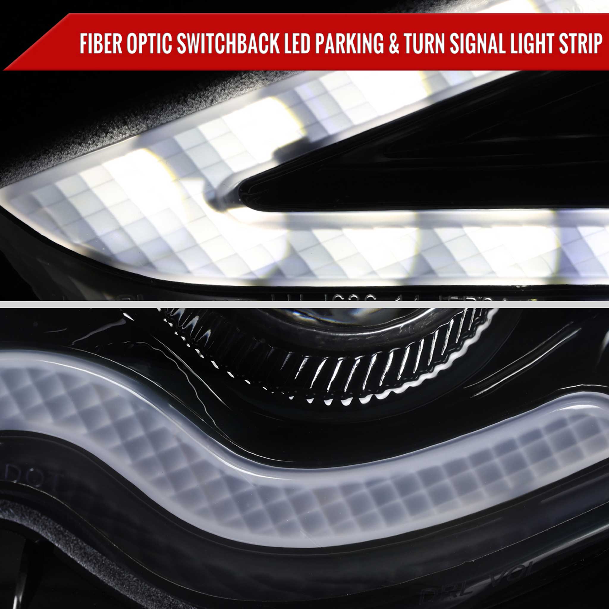 For Lexus IS250 IS350 2014-2016 Full LED Project healight Jet Black Housing Clear lens