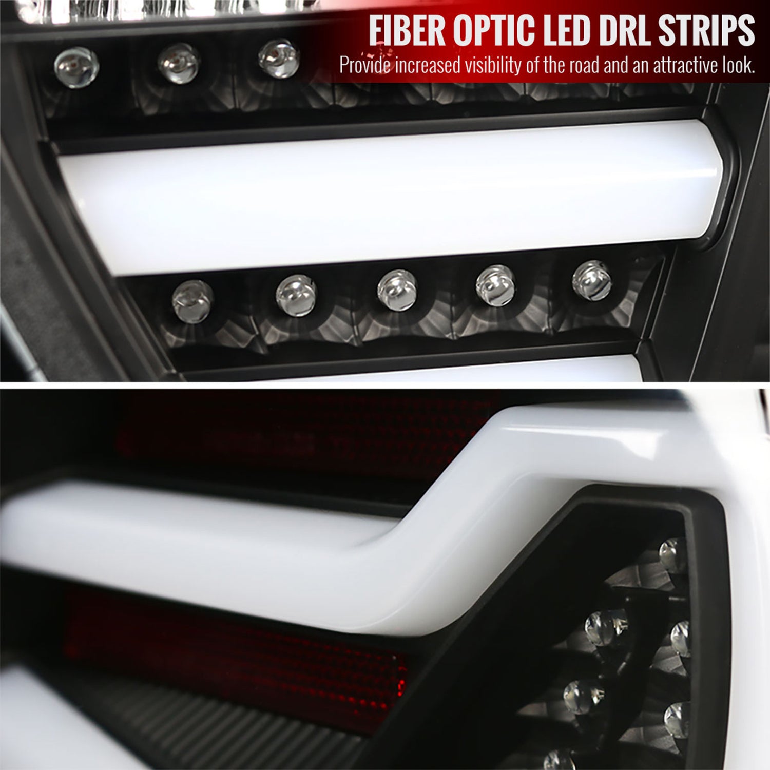 2006-2008 BMW E90 3 Series Sedan LED Tail Lights Matte Black/Clear Lens