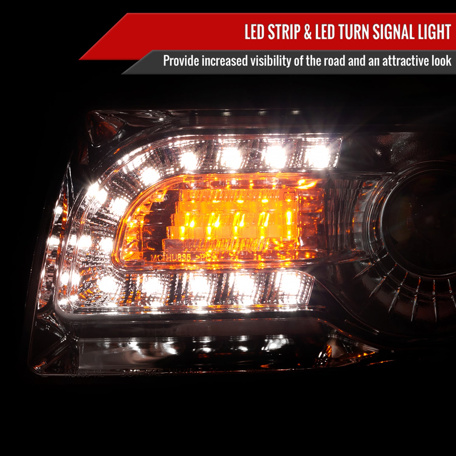 2005-2010 Chrysler 300 Base/LX/Touring Headlights LED Light&LED Signal Chrome