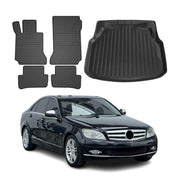 2008-2014 Mercedes C Class W204 Floor Mats & Cargo Liner Full Set All Weather