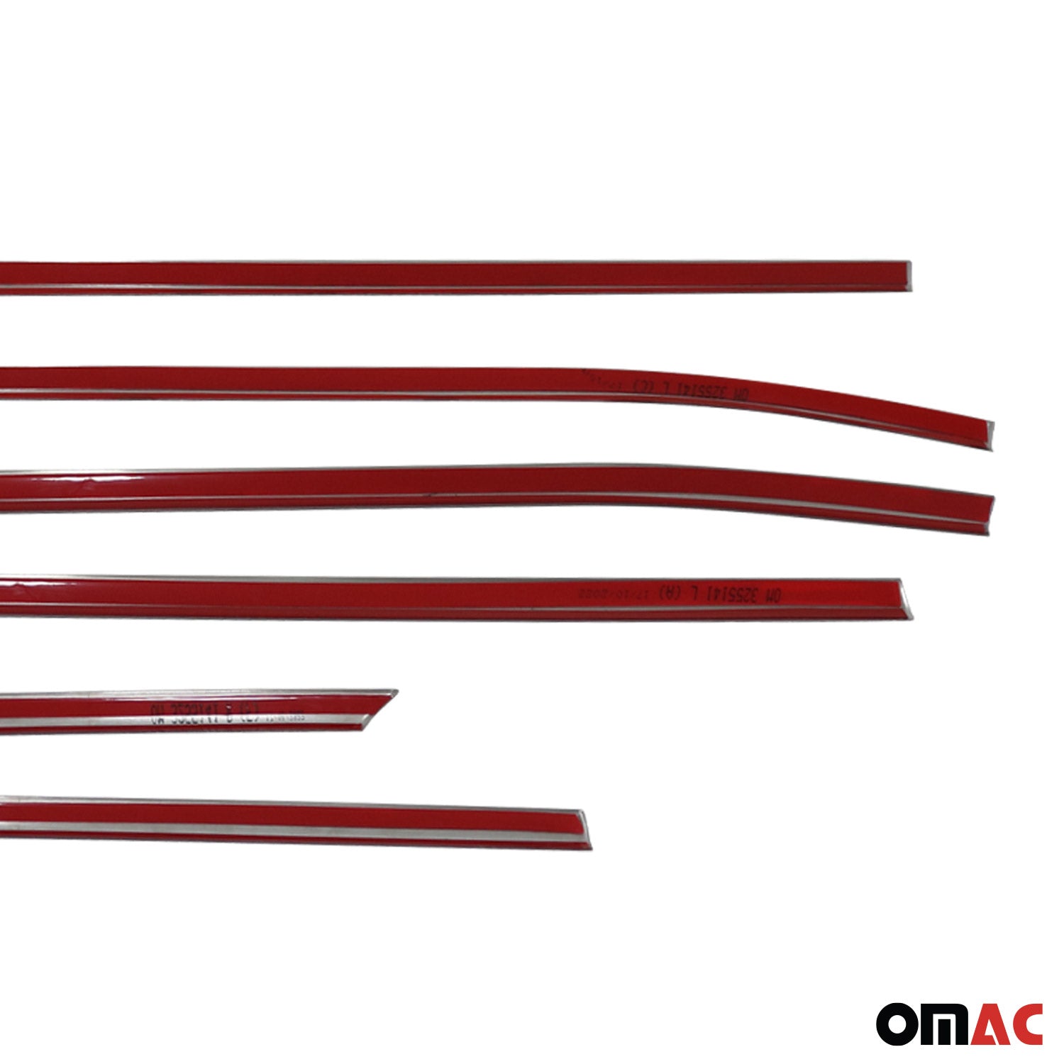 2022-2026 Hyundai Tucson Window Molding Trim Streamer Silver 6Pcs Stainless Steel